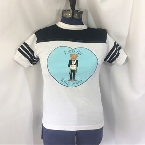 Vintage 80’s Ring Bearer Single Stitch T Shirt Youth Large 14 16